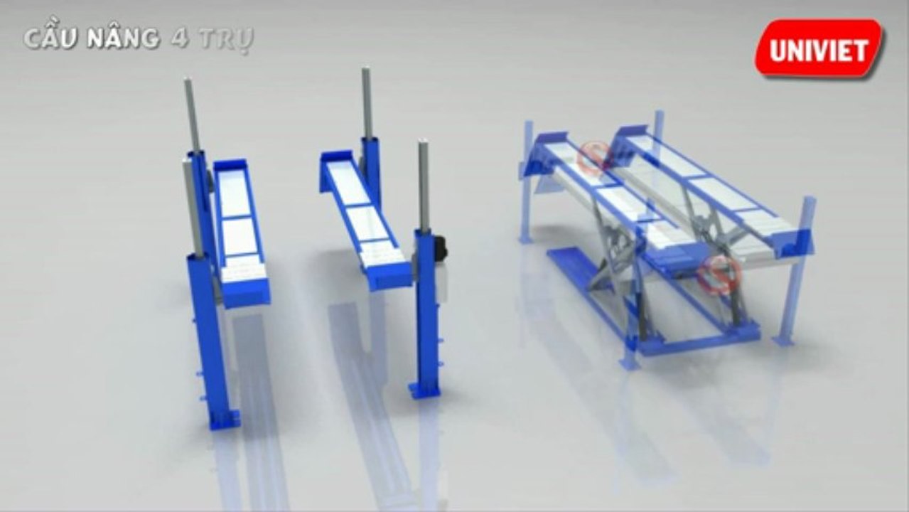 Cầu nâng 4 trụ