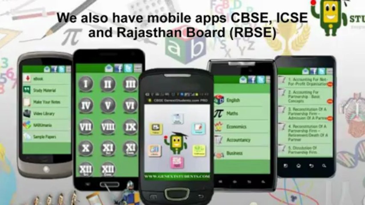 GenextStudents Video - Free CBSE, ICSE & RBSE Study Material & Mobile App