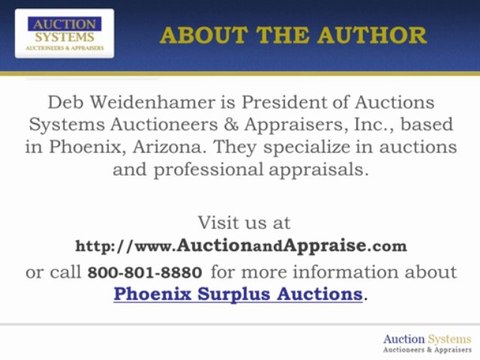 Phoenix Surplus Auctions Generate Revenues for Government Agencies