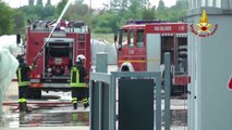 Rovigo - Incendio capannone industriale -2- (17.07.13)