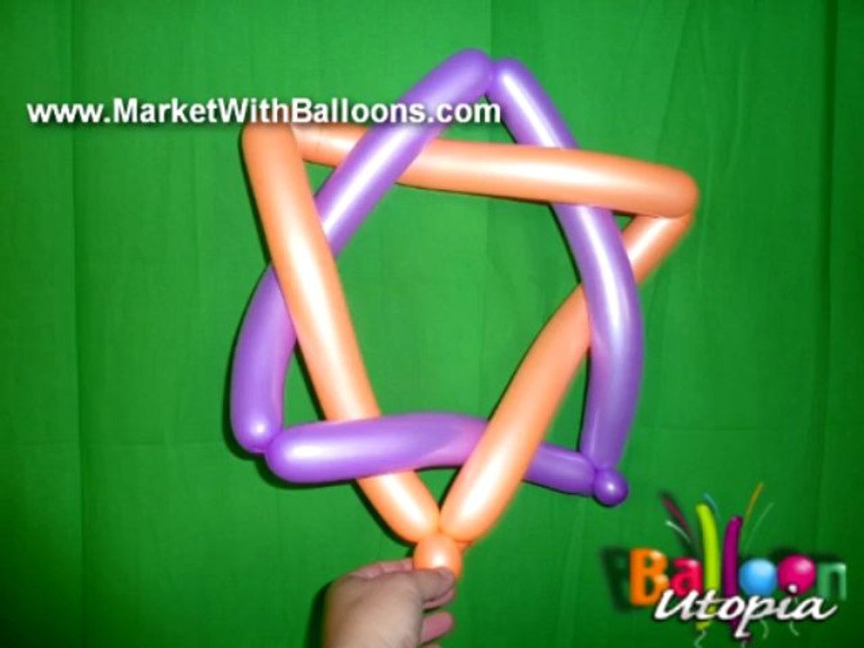 How To Make a Balloon Magen David - Balloons in San Diego