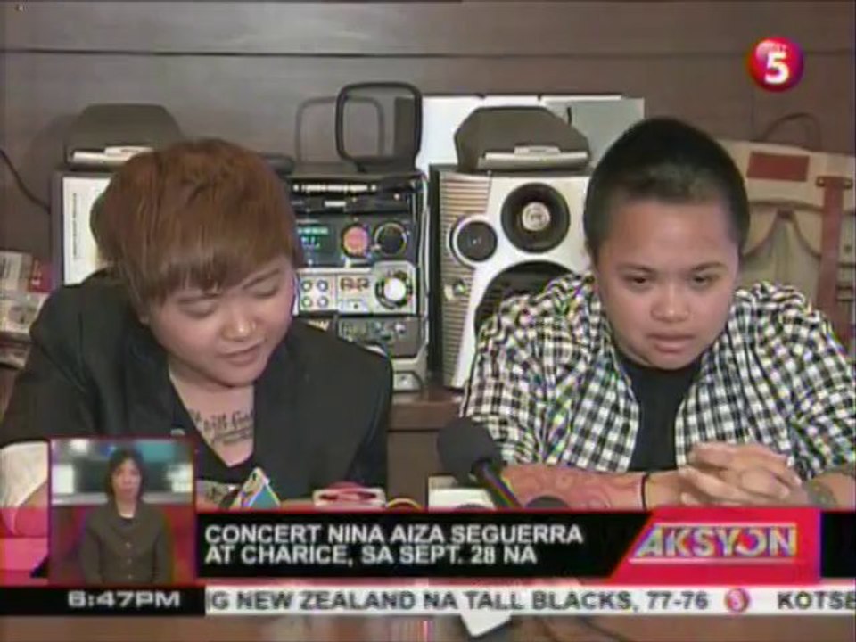 Charice & Aiza press con for Araneta concert  (jul-18-2013)aksyon news 5 tv