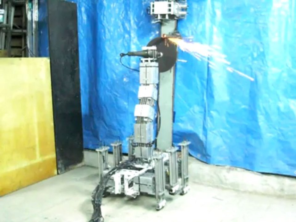 水圧軟体筋肉ロボット：P50：六足歩行：切断：サンポート