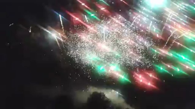 Feu d'artifice de Saint-Maur (Indre) - 14 juillet 2013