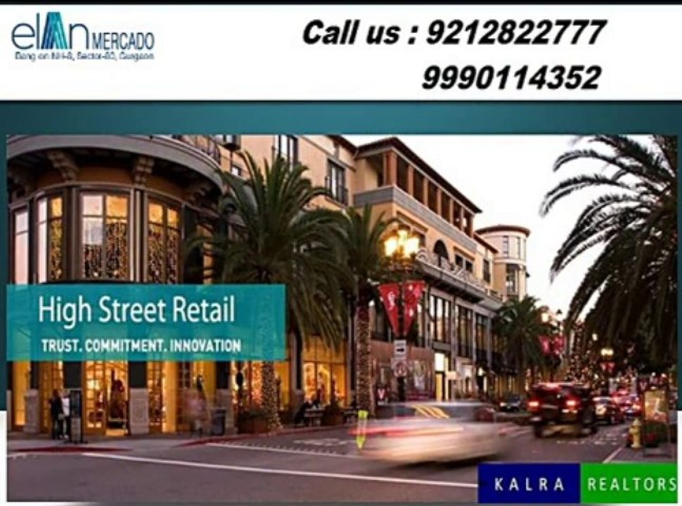 9990114352!!Book Commercial Shops (Elan Mercado)Sec-80 GGN