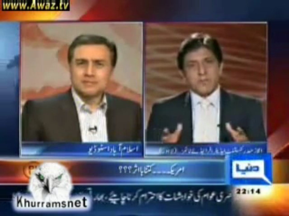 Dr. Moeed Pirzada with Zaid Hamid on American Imperialism - 1 (Dunya Today - 2-02-2011)