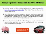 No Credit Used Car Loans For Unemployed People