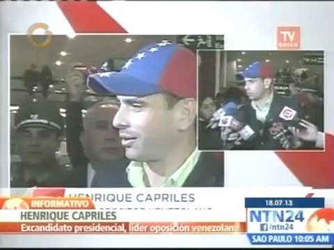 Capriles: Traemos a Chile un mensaje de la mayoría del pueblo venezolano que representamos