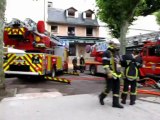 Incendie à Aix-les-Bains