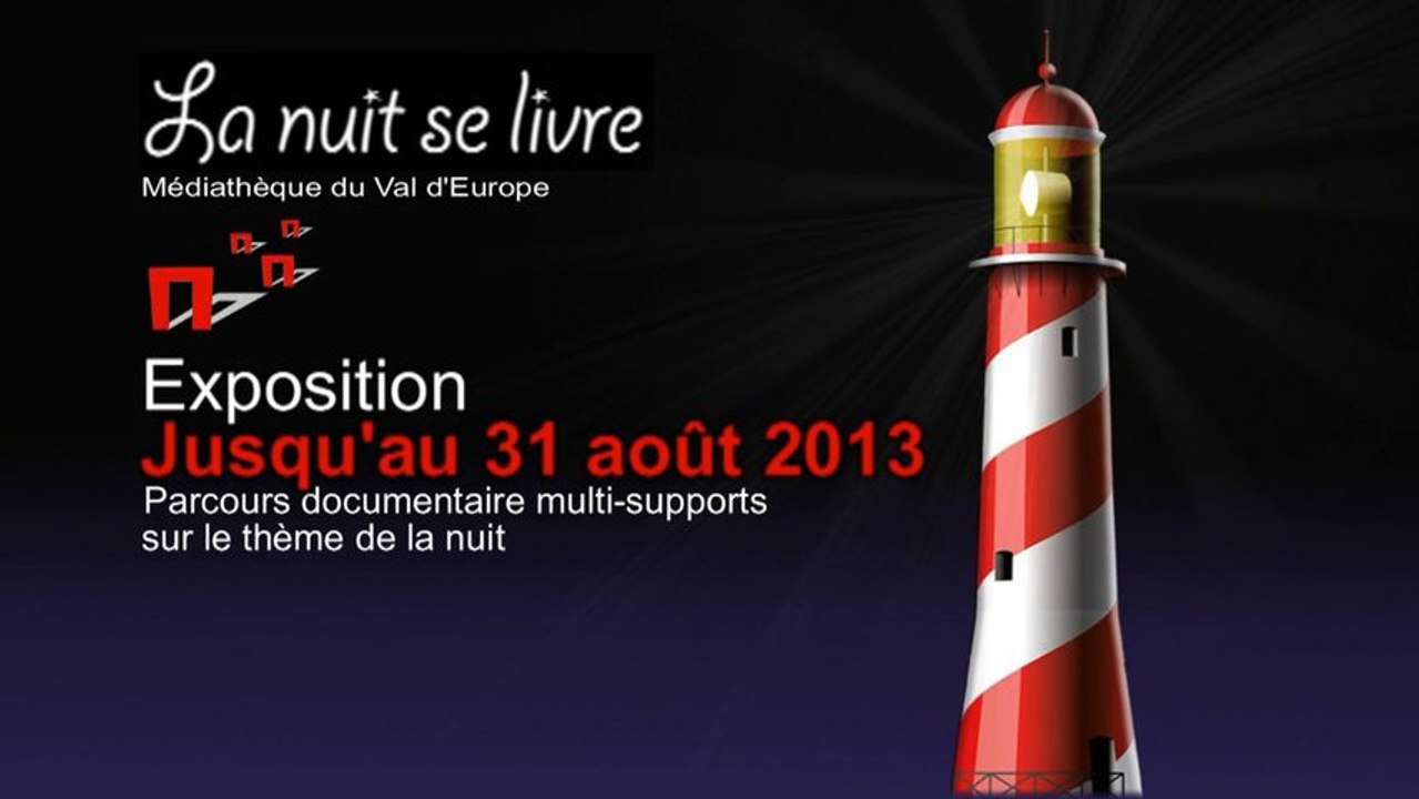 Exposition "La Nuit se livre" à la médiathèque