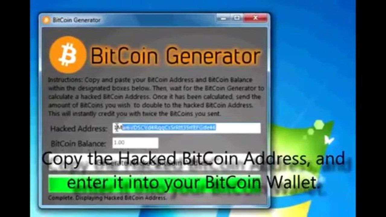 BitCoins Hack -  BitCoin Generator 2013