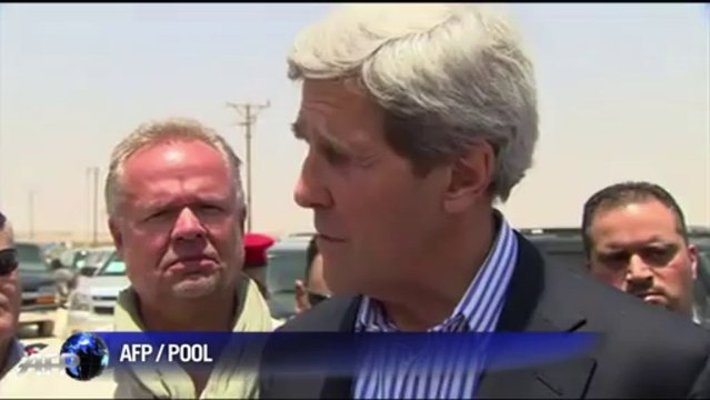 Jordanie: Kerry a visité le camp de réfugiés syriens de Zaatari