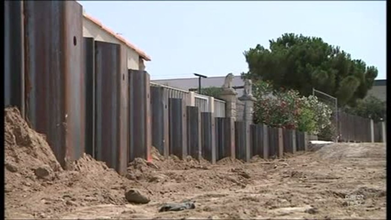 Inondation : Confortement des digues du Lez (Pérols)
