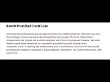 Get Fuss Free Financing With Bad Credit Business Loans
