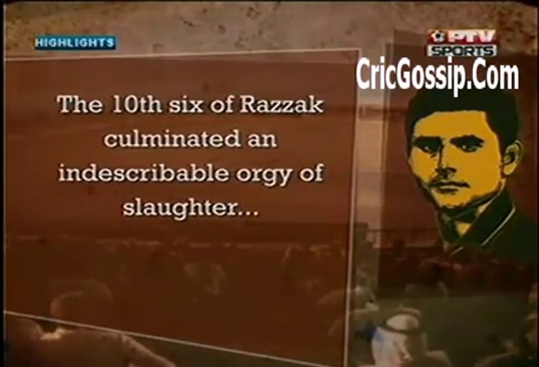 Abdul Razzaq 109 off 72 Balls (10 Sixes & 7 Fours) vs South Africa Full Batting
