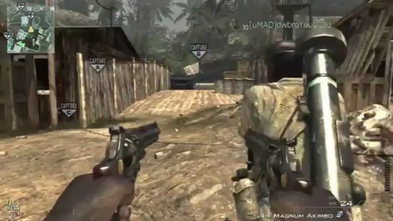 MW3 QUAD Throwing Knife Kill