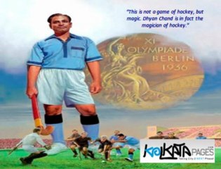 A Tribute To Dhyan Chand From Kolkata Pages