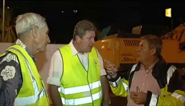 Le chantier du rond point de Punaauia avance bien