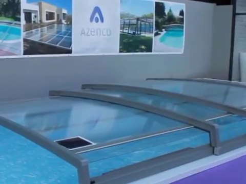 Nouvel abri telescopique de piscine Azenco
