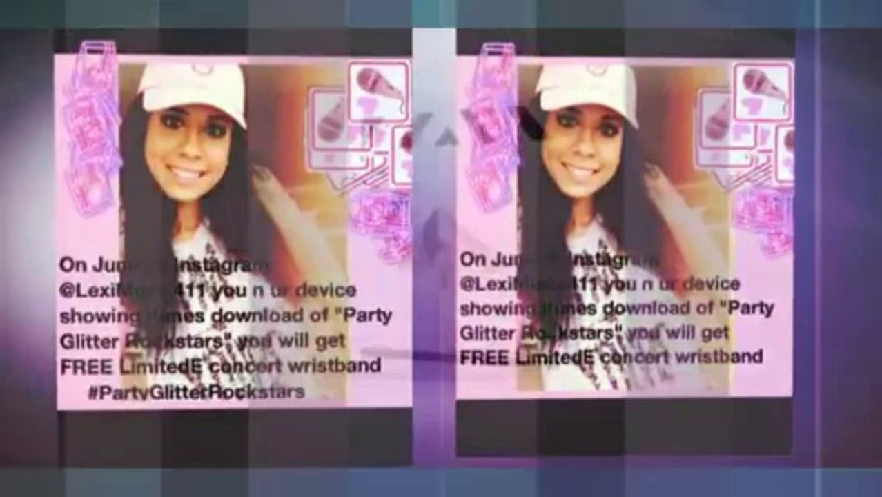 FREE WRISTBAND Party Glitter Rockstars Song PROMO by Atlanta Pop Artist Lexi