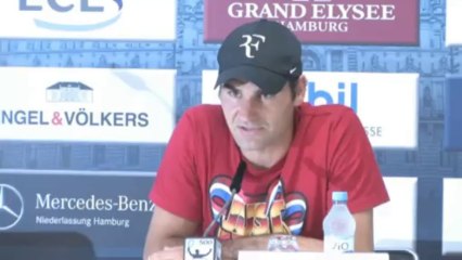 Hamburgo - Federer felicita a Murray por la victoria en Wimbledon