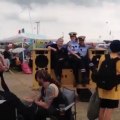 Policiers danois à un festival