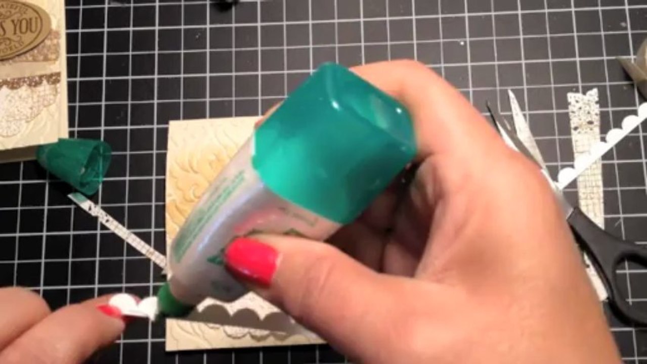 Stampin' Up! Chalk Talk Watercolor Wash Thank You Card