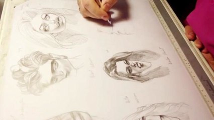 The Hollywood Issue - Live Illustration: Jay-Z, Beyonce, and Hollywood's A-List at the Beach