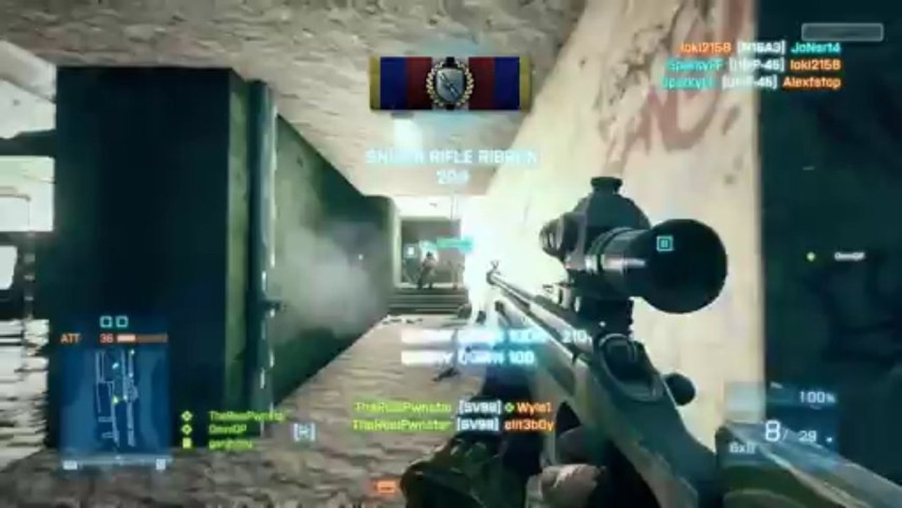 Battlefield 3 SV98 Gameplay- "The SV98 Sniper" (BF3 Sniping Gameplay/Commentary)