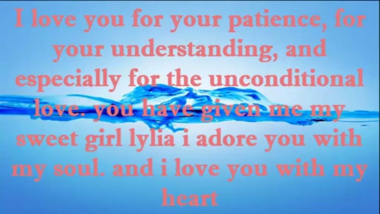 i love you