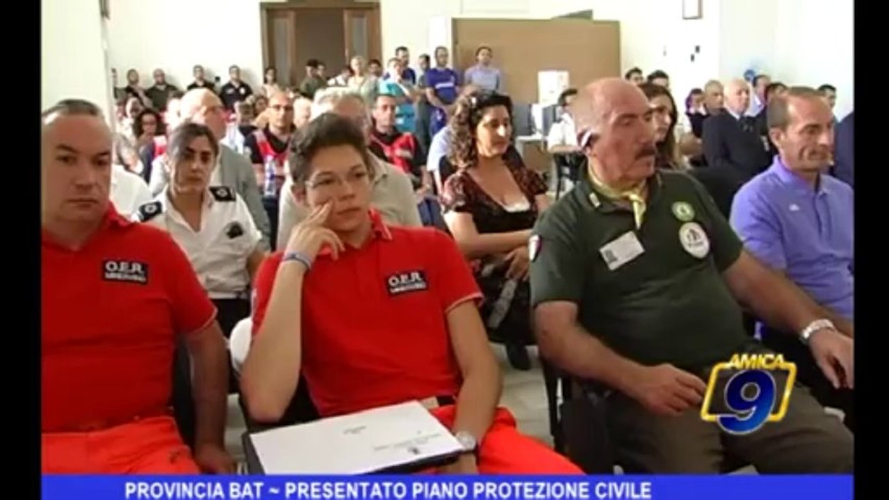 Provincia BAT | Presentato Piano Protezione Civile