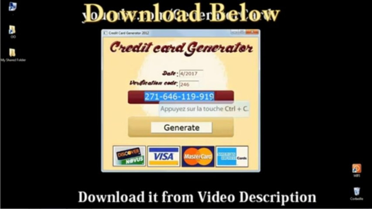 Credit card generator download cc generator video dailymotion