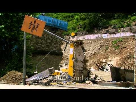 Broken remains of a godown in Agastyamuni: Uttarakhand Floods