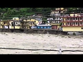 Effect of flood in Uttarkashi district of Uttarakhand