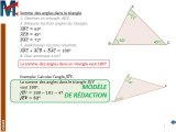 5ème - ANGLES - Somme des angles dans le triangle
