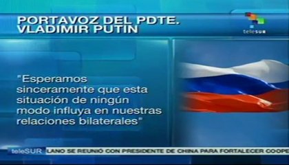 Rusia nunca ha entregado a nadie: portavoz del pdte. Putin