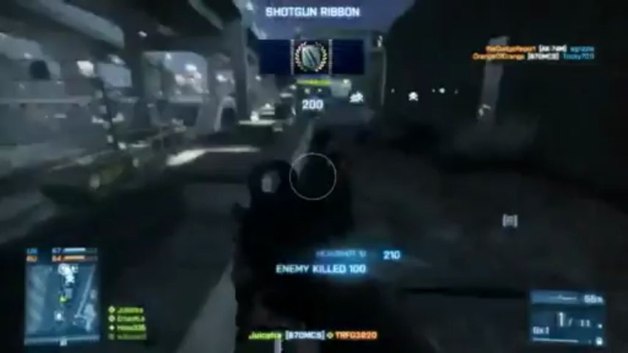 BF3: 5 Man Shotgun/Knife SPREE! BF3 Montage??