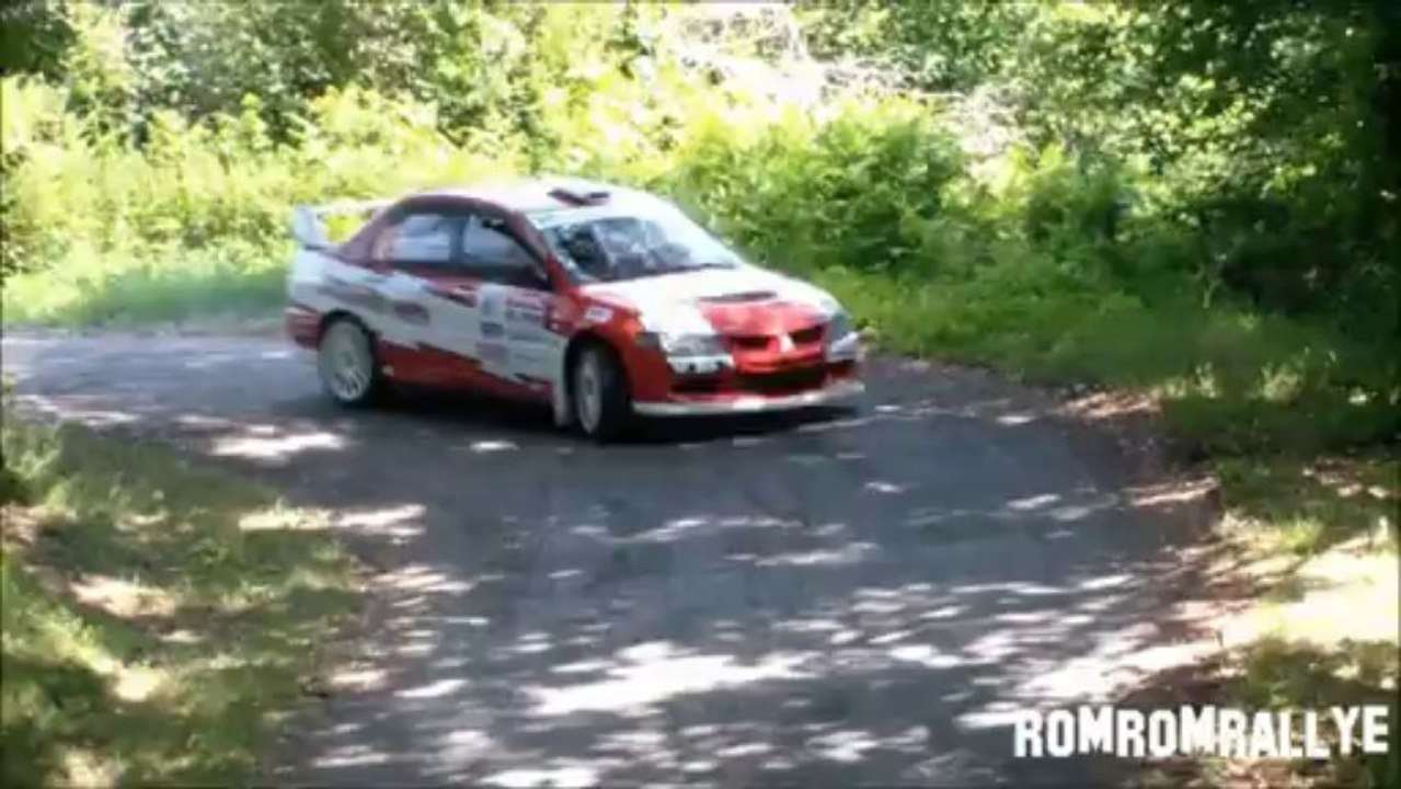 Rallye du Rouergue 2013 - Marty / Delpech Mitsubishi Evo8