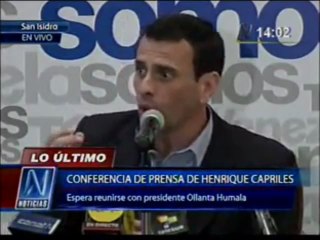 Capriles en Perú: Gobierno de Maduro pretende exportar "su modelo fracasado"