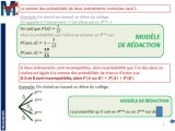 3ème - PROBABILITES - Evènements incompatibles et contraires