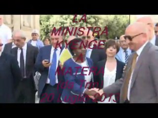 LA MINISTRA KYENGE A MATERA 20-7-2013
