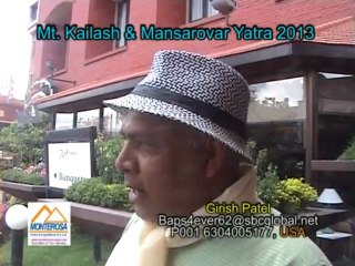 Kailash Tour 2013 Testimonial