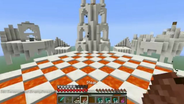 Minecraft Enderpearl Battle #1 with Vikkstar123, Thinknoodles, Graser & BrenyBeast