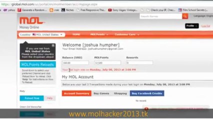 MOL HACK 2013 ★ MOST LIKED ★ WORKING JULY 2013 [FREE NO DOWNLOAD]