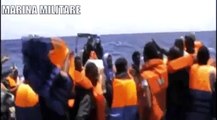 Marina Militare - Nave Sirio in soccorso ad una imbarcazione con 34 migranti a bordo (20.07.13)