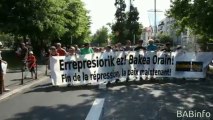 Manifestation à Bayonne contre la répression et pour le processus de paix