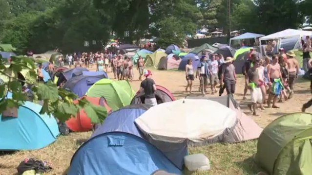 Ambiance camping au festival des Vieilles Charrues