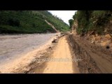 Uttarakhand drive-through after the floods, on damaged roads