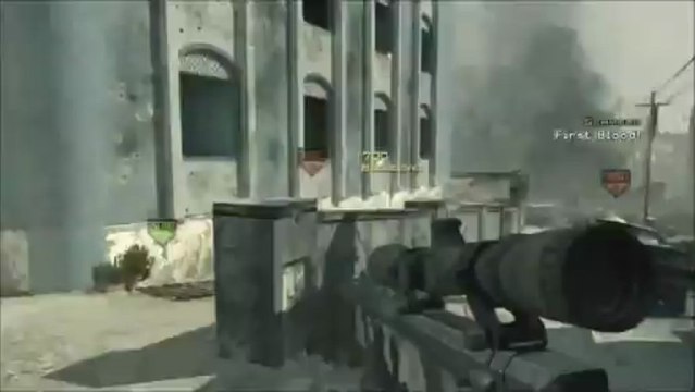 MW3 Bakaara Spawn Throwing Knife Across Map SND Offending