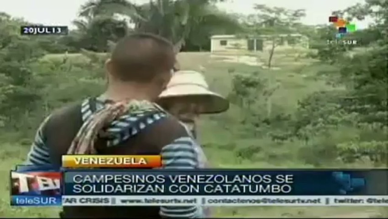 Campesinos venezolanos se solidarizan con labriegos de Catatumbo